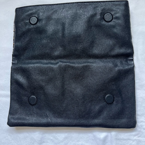 BCBGeneration Gold and Black Fold-over Clutch - Picture 2 of 5